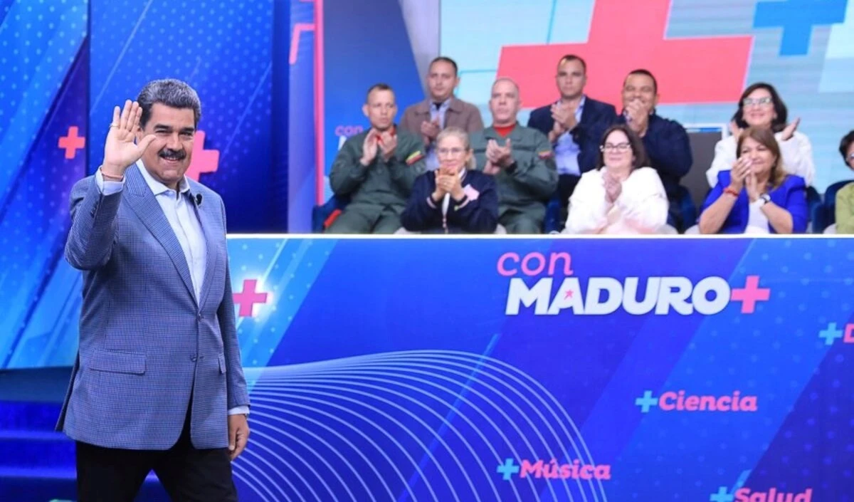 El presidente de Venezuela, Nicolás Maduro, en la edición 19 de su programa Con Maduro +.. El presidente de Venezuela, Nicolás Maduro, en la edición 19 de su programa Con Maduro +..