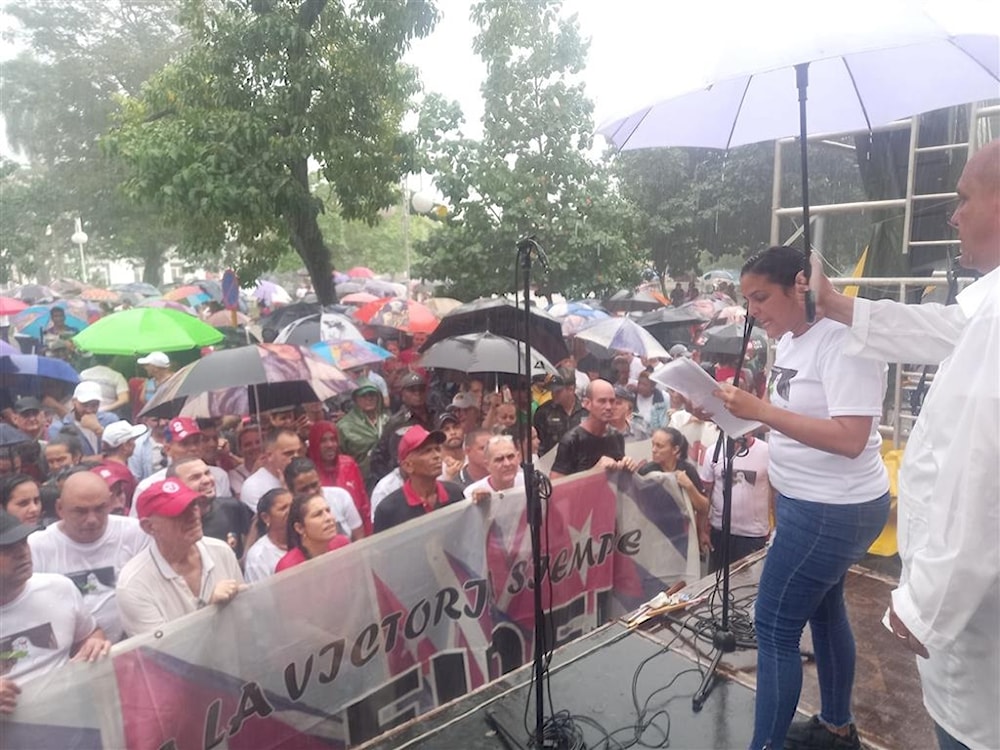 Marchan en el centro de Cuba por la paz de Palestina 