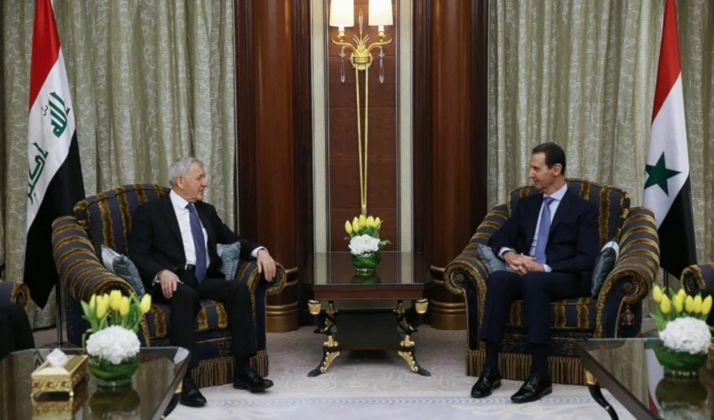 Los presidentes Bashar al-Assad y Abdul Latif Jamal Rashid analizaron la situación en la Franja de Gaza.