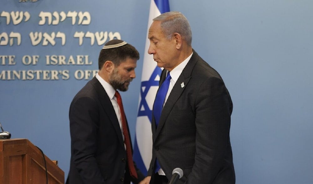 Bezalel Smotrich y Benjamin Netanyahu.