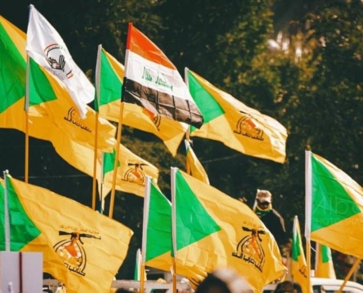 Bandera de Hizbullah iraquí.