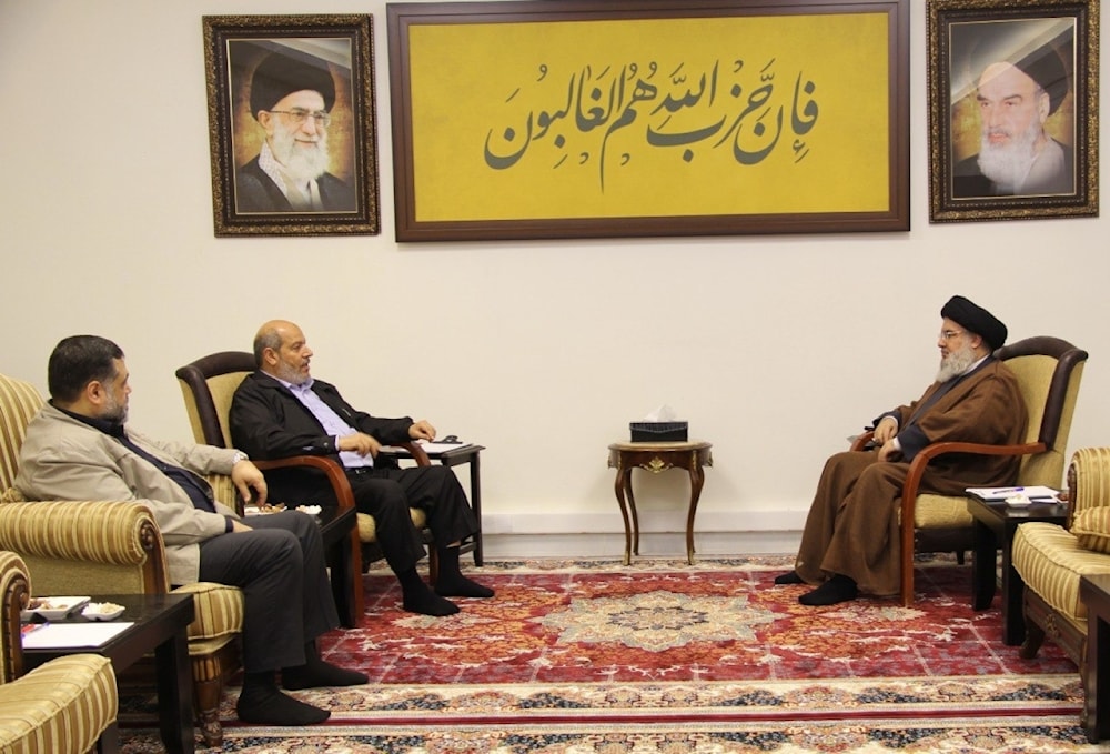  Sayyed Nasrallah recibió a altos representantes del movimiento palestino Hamas.
