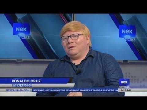 Ronaldo Ortíz, miembro de Alba Movimientos y del Frente Nacional por la Defensa de la Soberanía.