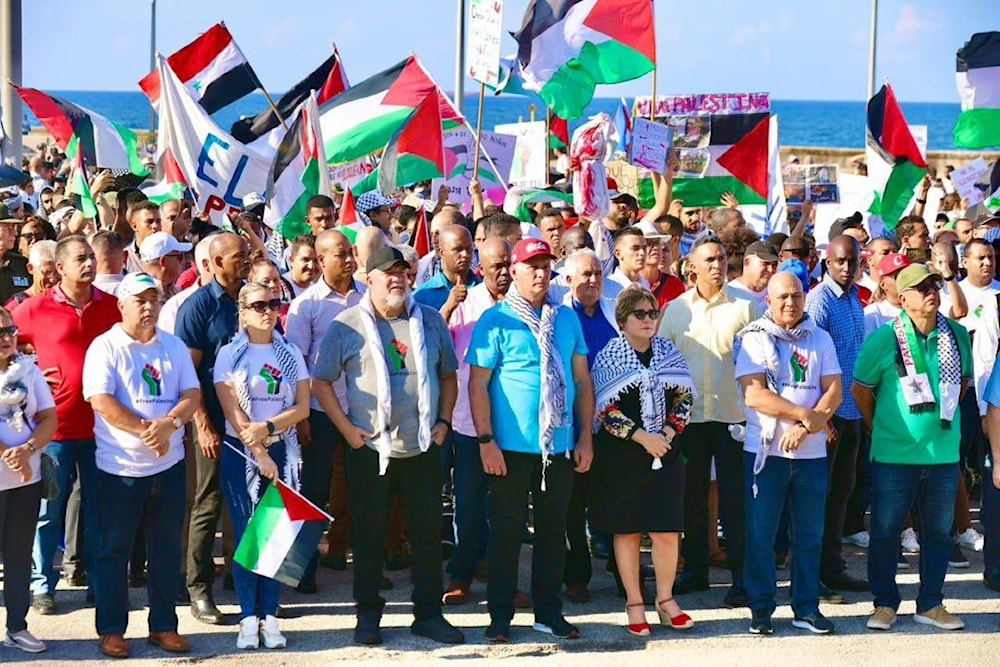 En Cuba marcha popular en apoyo a Palestina