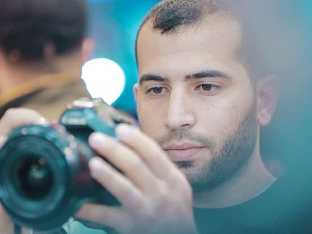 El periodista y camarógrafo palestino asesinado Mohammad Ayash.