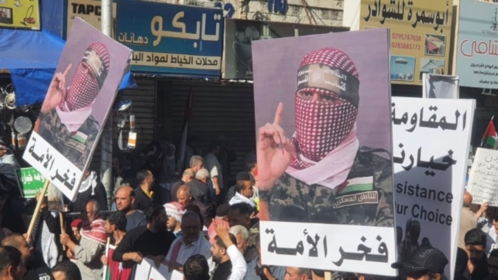 Marchas en Jordania en apoyo a la resistencia palestina