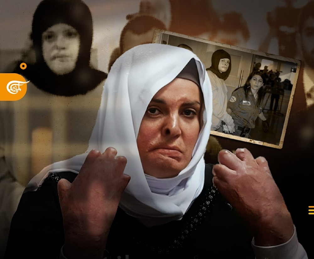 La exprisionera palestina Israa Jaabis.