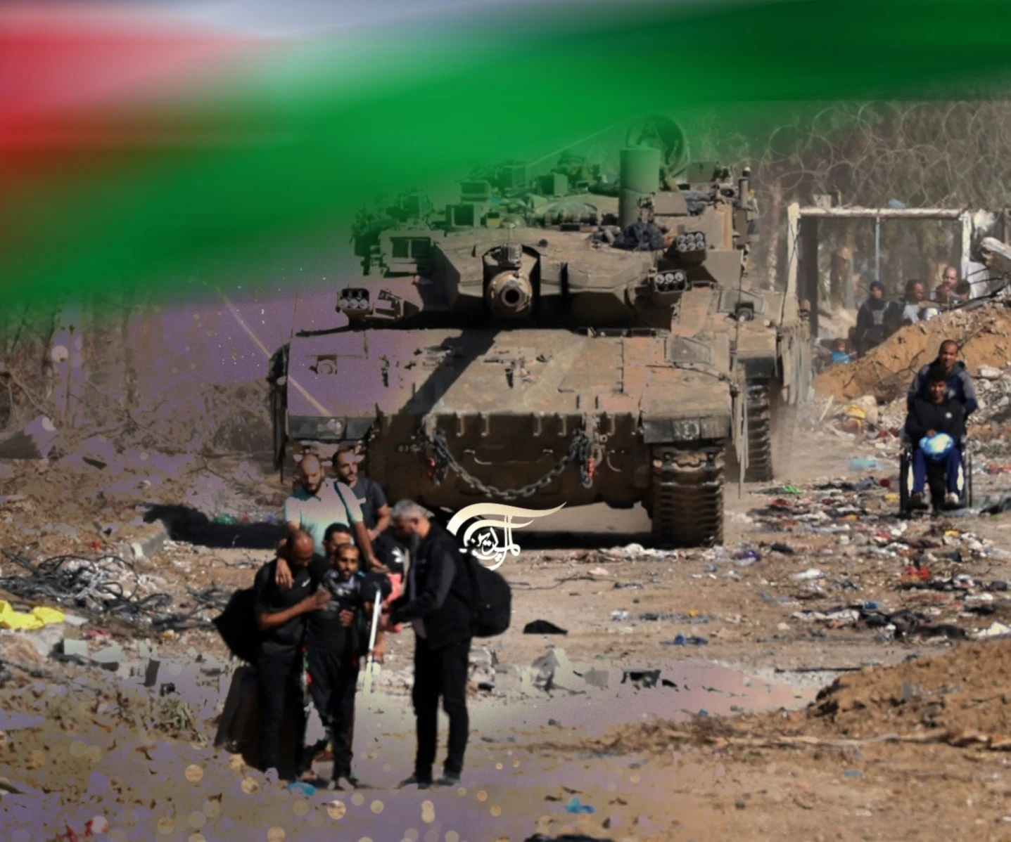 Cosecha de la primera temporada palestina...