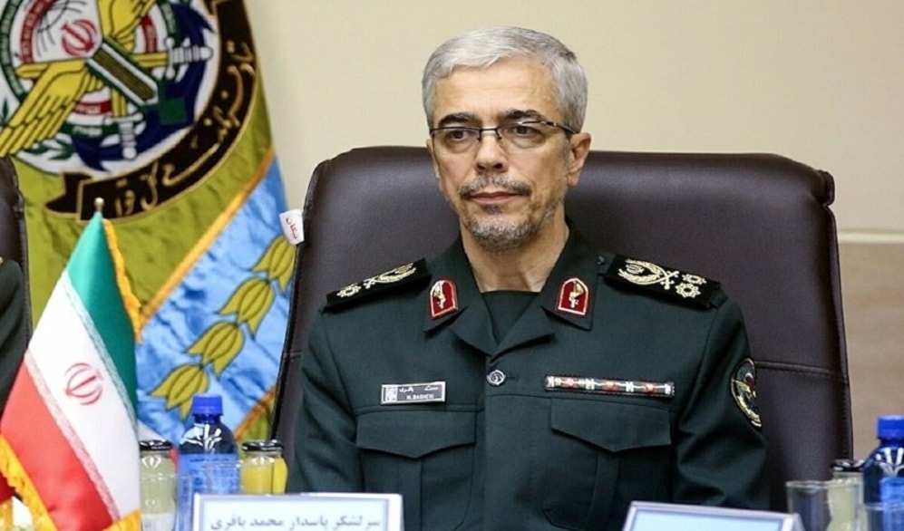 El General Mohammad Baqeri, jefe del Estado Mayor General de las Fuerzas Armadas de Irán.