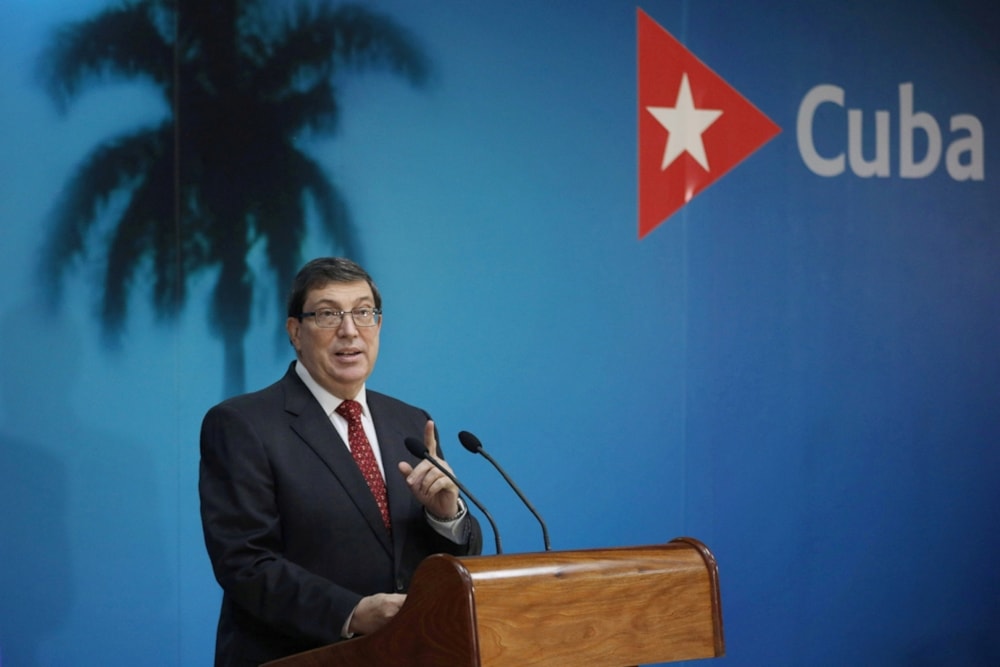 El ministro de Relaciones Exteriores cubano, Bruno Rodríguez.