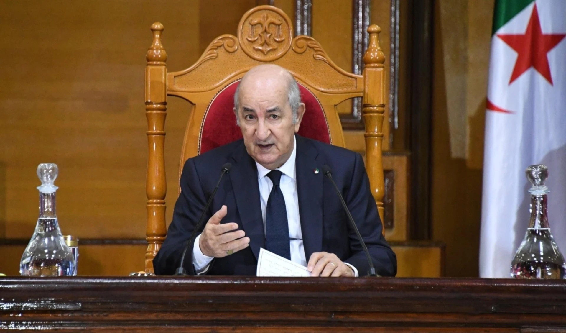 El presidente de Argelia, Abdelmadjid Tebboune. El presidente de Argelia, Abdelmadjid Tebboune.