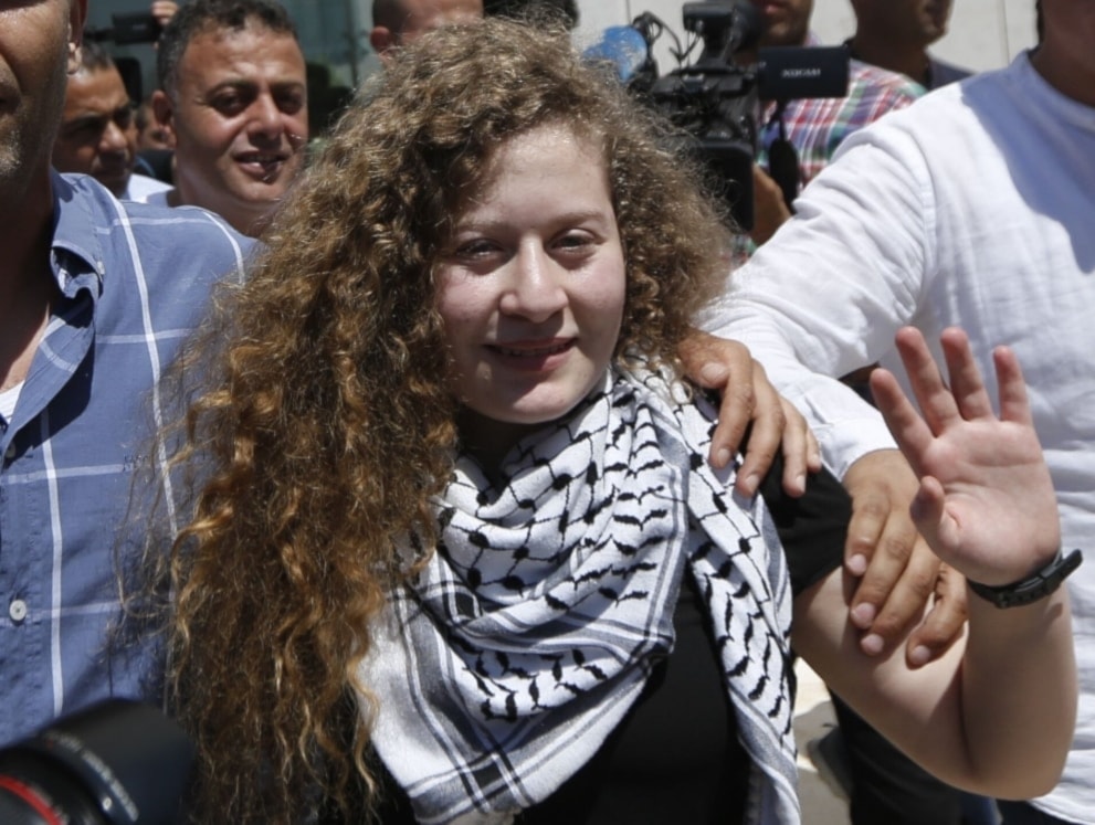 La joven palestina Ahed Tamimi.