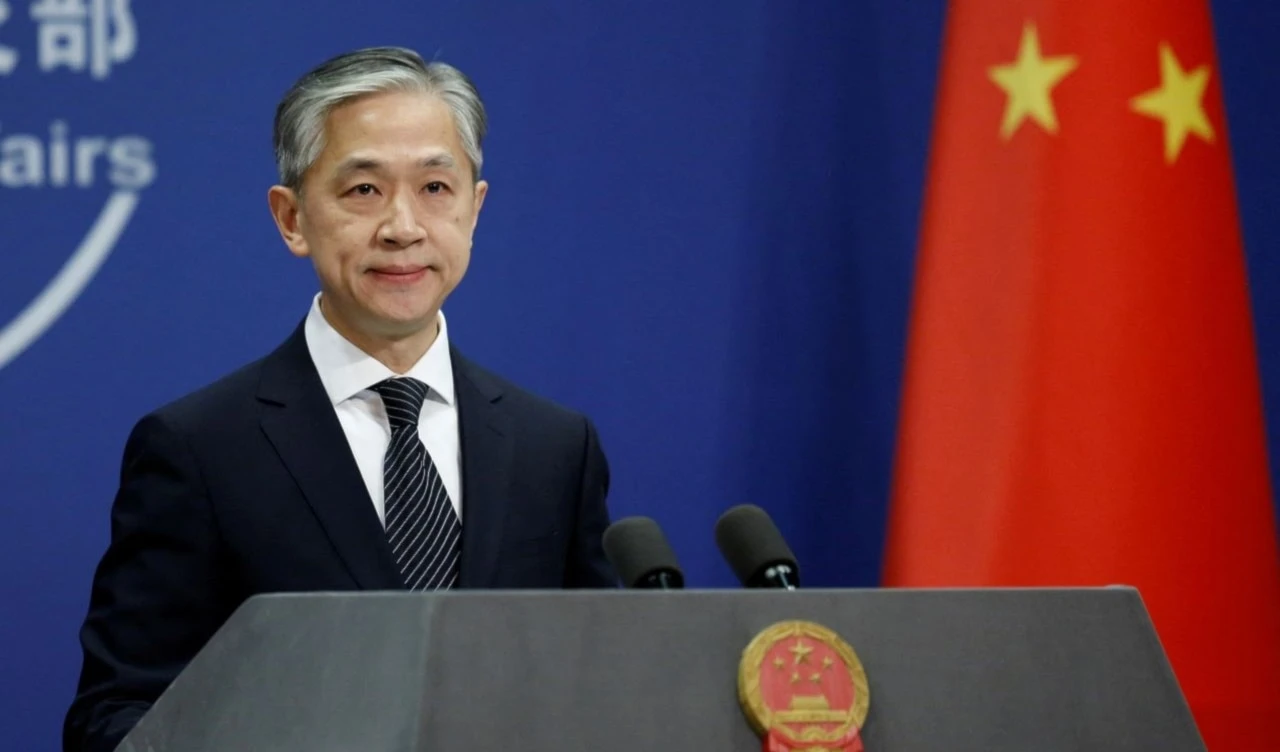 El portavoz del Ministerio de Asuntos Exteriores chino, Wang Wenbin.