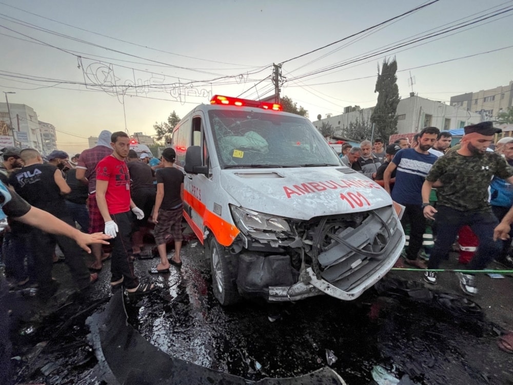 Treinta y una ambulancias quedaron destruidas.