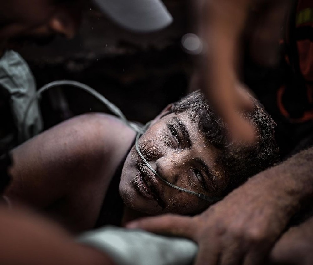 La inocencia es masacrada en Gaza. Foto Belal Khaled