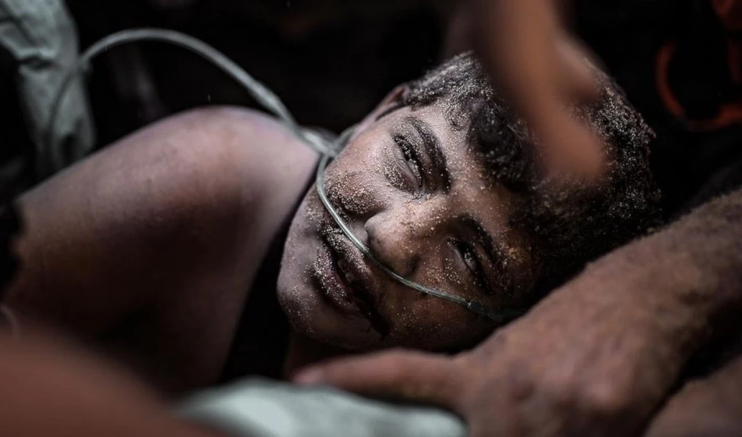 La inocencia es masacrada en Gaza. Foto Belal Khaled