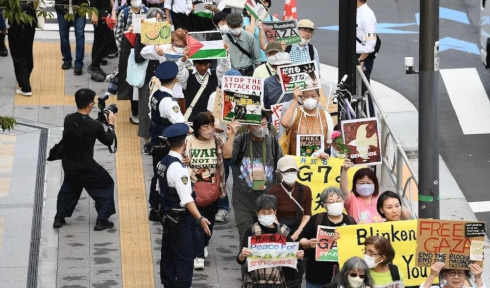 Japoneses exigen fin de la agresión israelí contra el pueblo palestino.