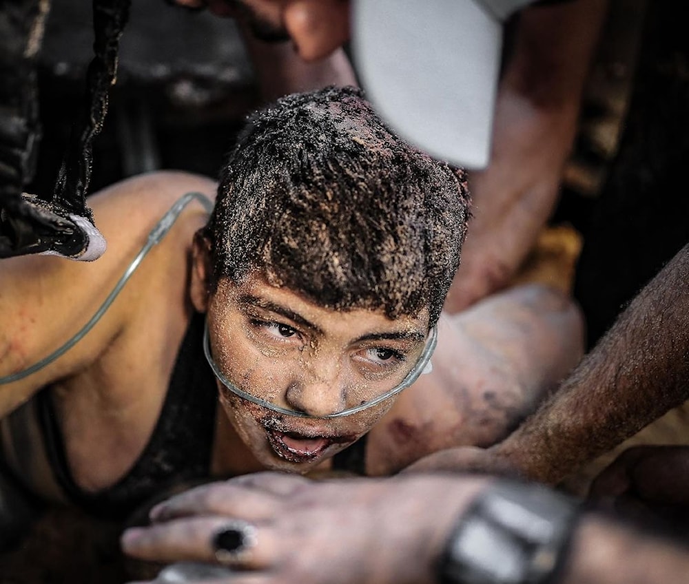 La inocencia es masacrada en Gaza. Foto Belal Khaled