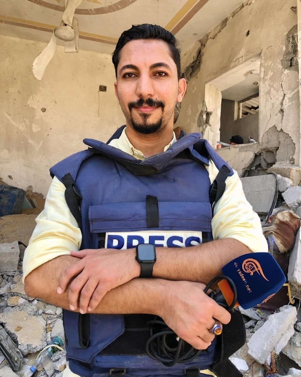 El periodista palestino Abdul Kareem Oudeh, asesinado por las fuerzas israelíes en Gaza.