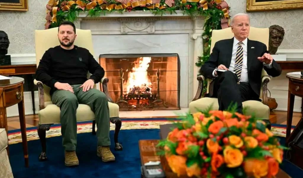 Presidente de EE.UU. recibe a Zelensky y pide ayuda al Congreso Presidente de EE.UU. recibe a Zelensky y pide ayuda al Congreso