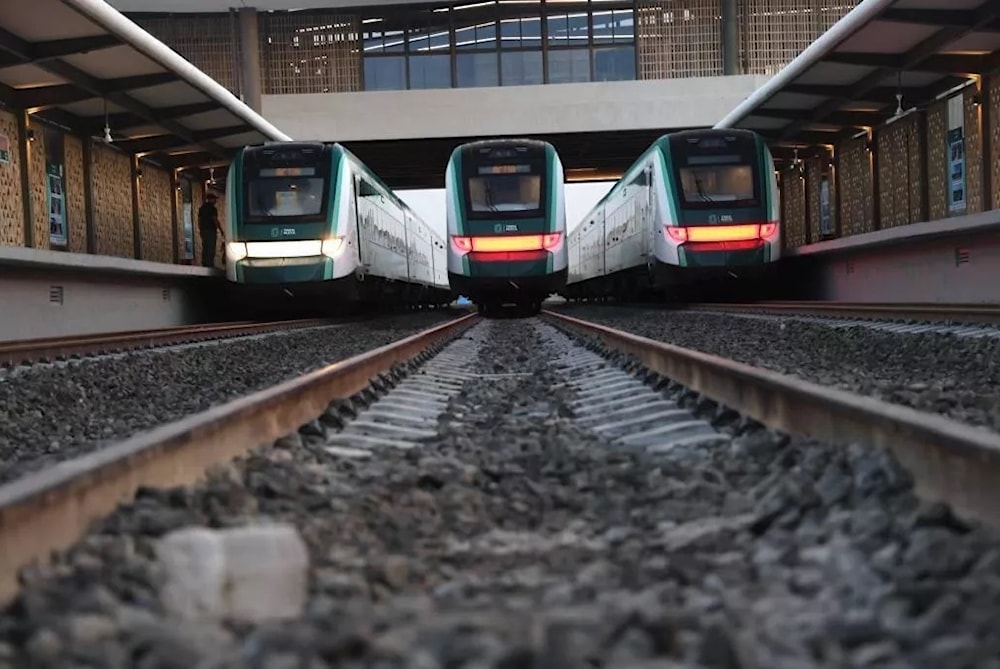 Presidente de México dio el banderazo de salida al Tren Maya. Foto: Cortesía del Gobierno de México