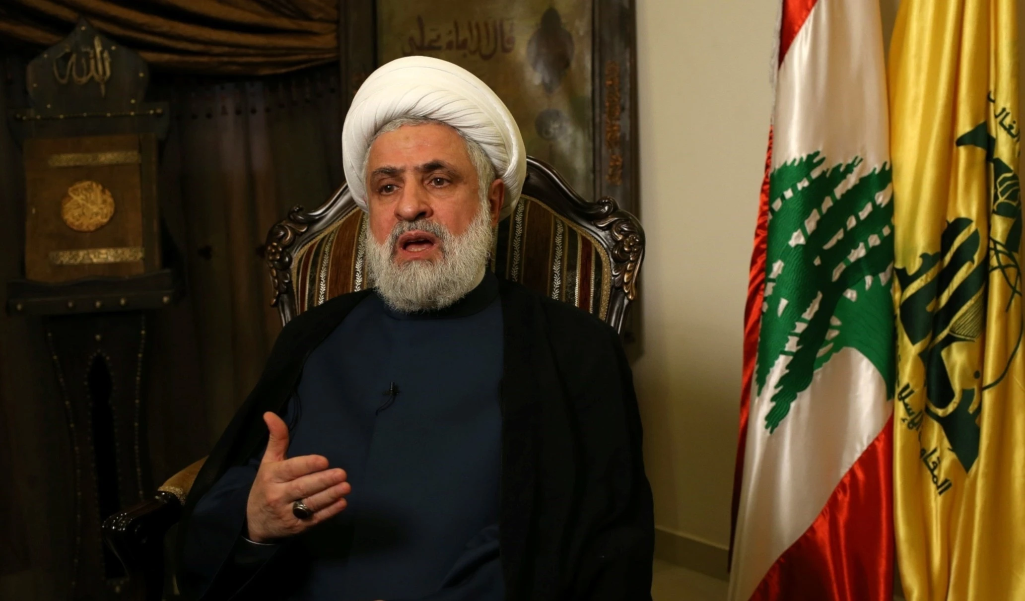 El vicesecretario general de Hizbullah, cheikh Naim Qassem.