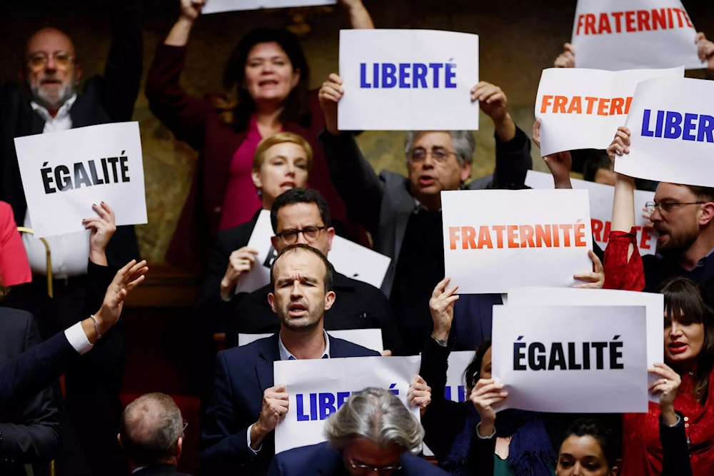 Plan de inmigración en la Asamblea Nacional en París. Foto: AFP: