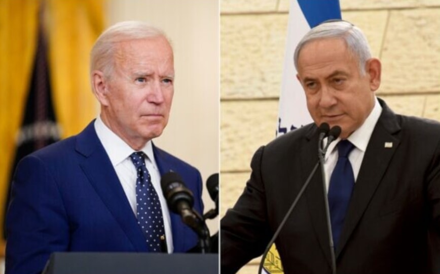 Biden y Netanyahu chocan sobre la visión de posguerra 