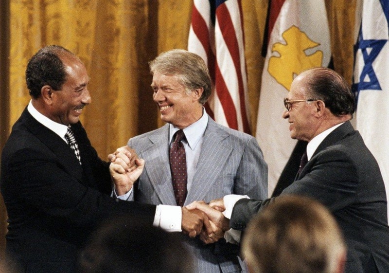 Acuerdos de Camp David firmados en 1978 entre Egipto e 