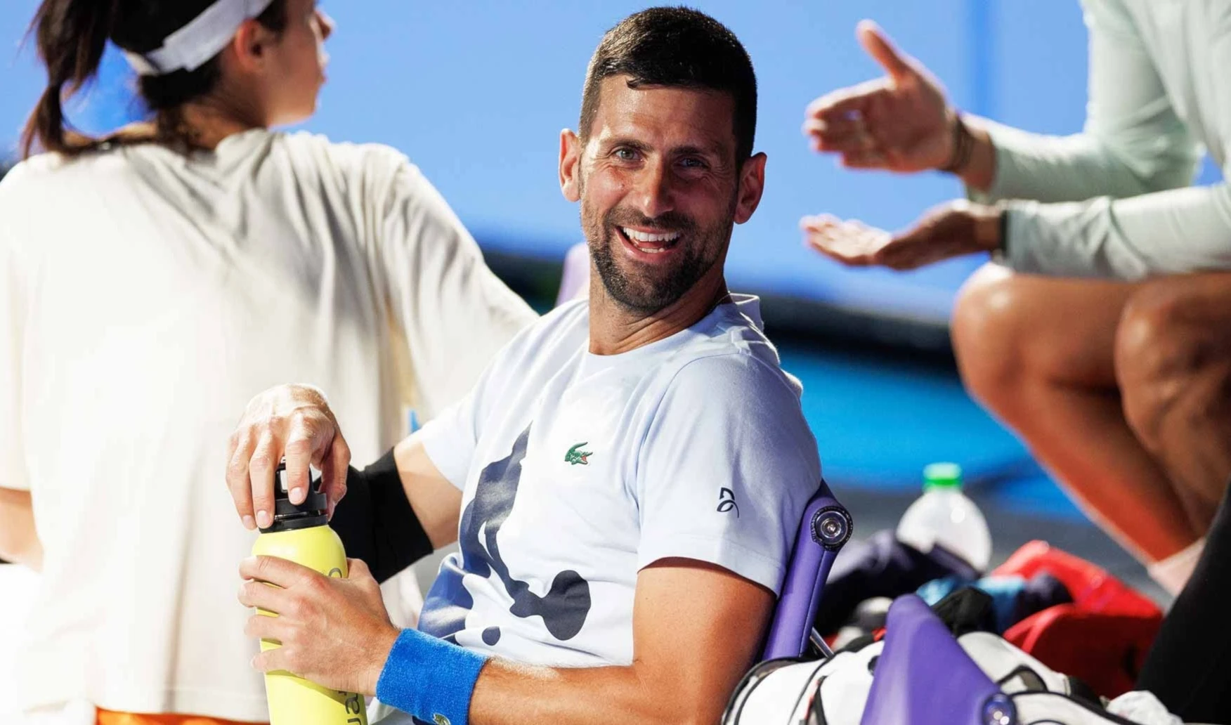 Estrella Novak Djokovic prestigia United Cup de tenis. Foto ATP. Estrella Novak Djokovic prestigia United Cup de tenis. Foto ATP.