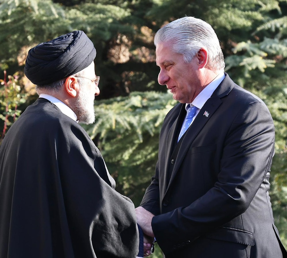 Ebrahim Raisi recibió  a su homólogo cubano, Miguel Díaz-Canel Bermúdez, en el histórico complejo de Saadabad, en Teherán.