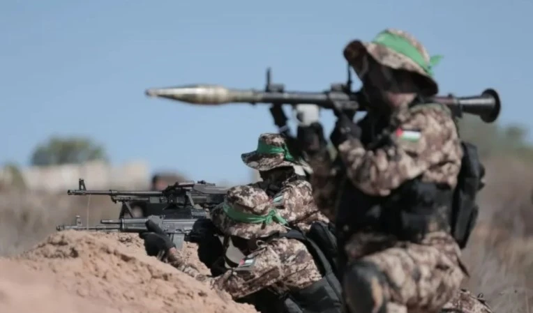 Efectivos de las Brigadas Al Qassam.