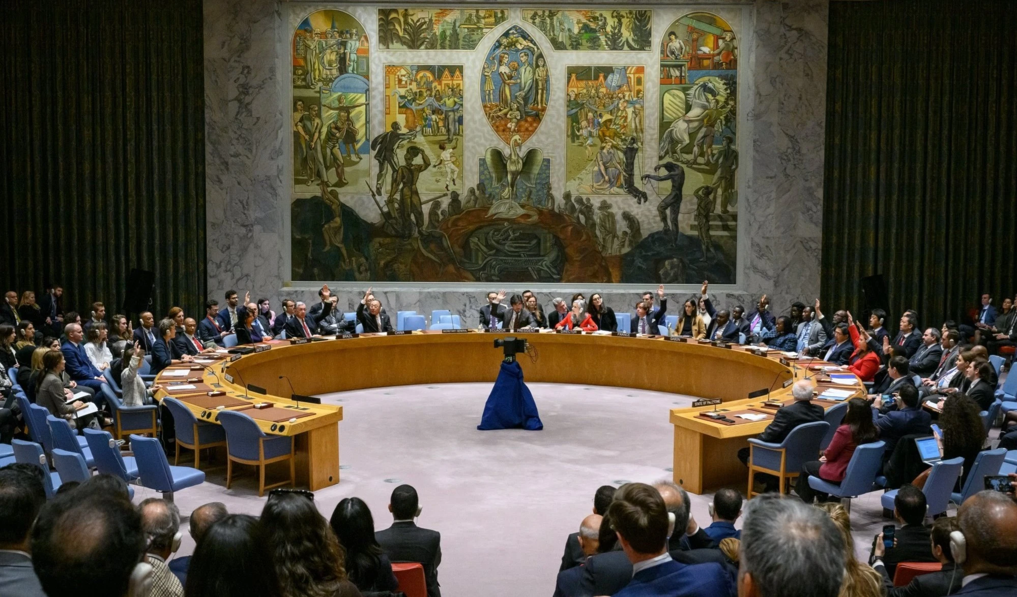 Sesión del Consejo de Seguridad de la ONU.