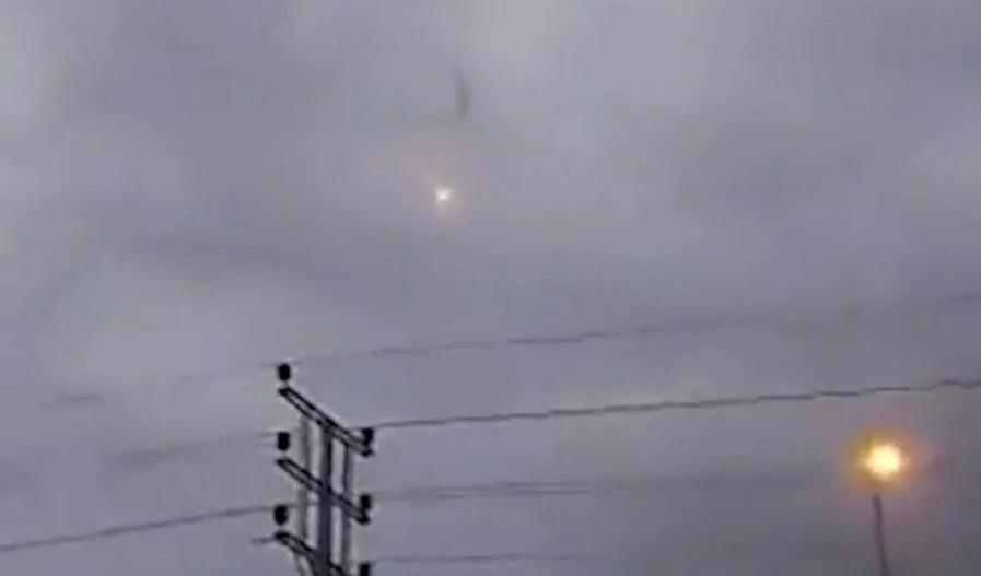 Misil lanzado desde Gaza.