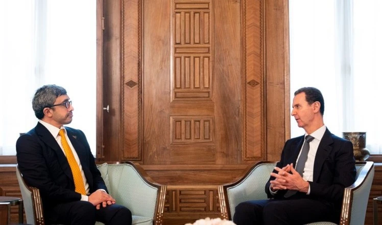 El presidente sirio recibe al canciller emiratí