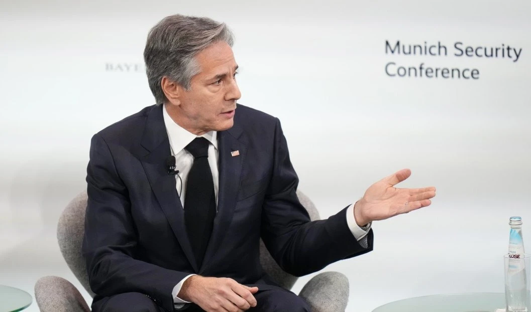 El secretario de Estado de EE.UU., Antony Blinken, asiste a la 59ª Conferencia de Seguridad de Múnich, el 18 de febrero de 2023.