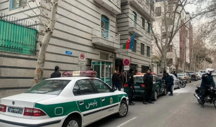 Sede de la embajada de Azerbaiyán en Teherán.
