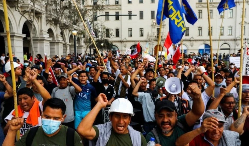 Protestas en Perú.
