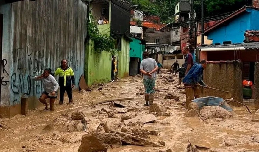 Ascienden a 64 los fallecidos por lluvias en Sao Paulo, Brasil Ascienden a 64 los fallecidos por lluvias en Sao Paulo, Brasil