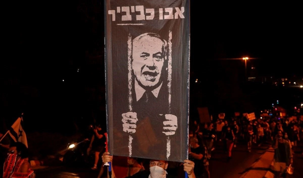 Masivas protestas de los israelíes contra el primer ministro, Benjamín Netanyahu.