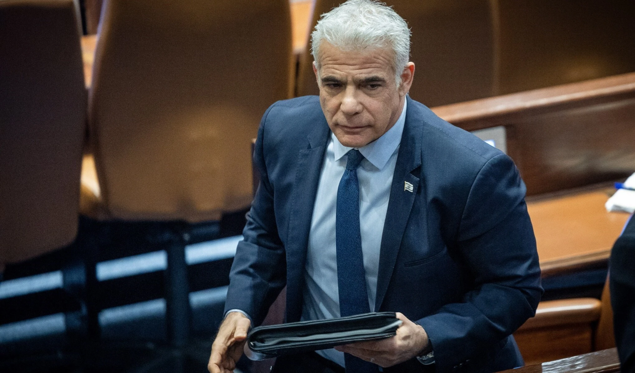 Yair Lapid, líder de la oposición israelí.