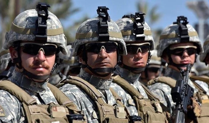 Efectivos de las  Fuerzas Armadas de Chile.