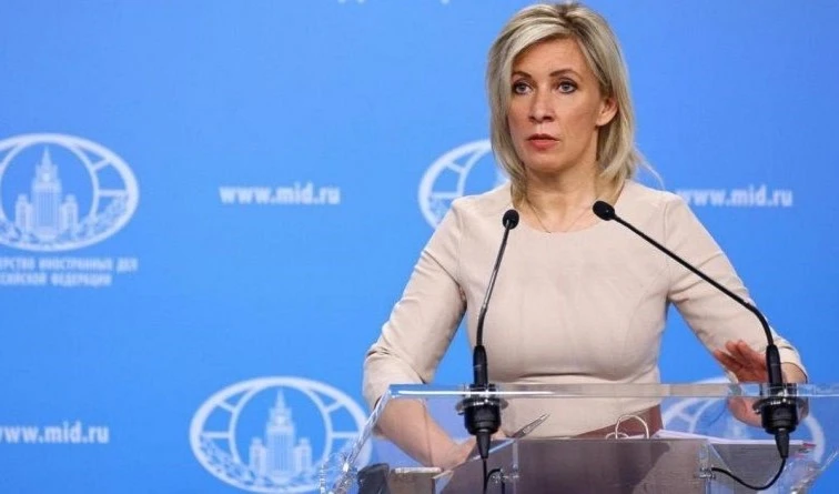 María Zajárova, portavoz del Ministerio de Exteriores ruso.