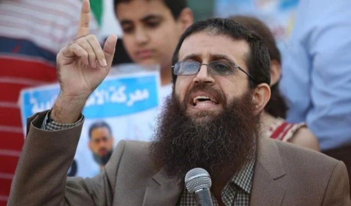 El prisionero palestino Khader Adnan.