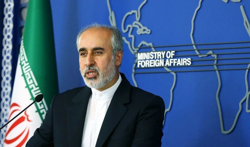 El portavoz de la cancillería iraní, Nasser Kanaani.