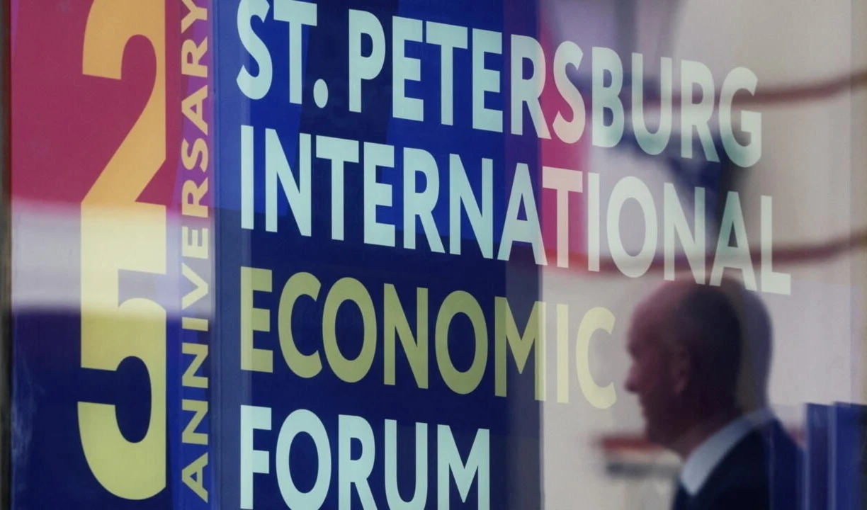 Foro Económico de San Petersburgo, Rusia.