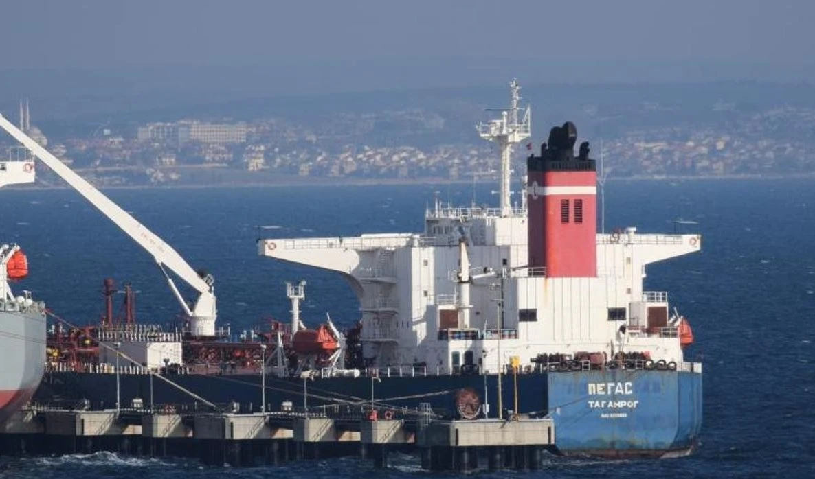 Buque petróleo ruso.