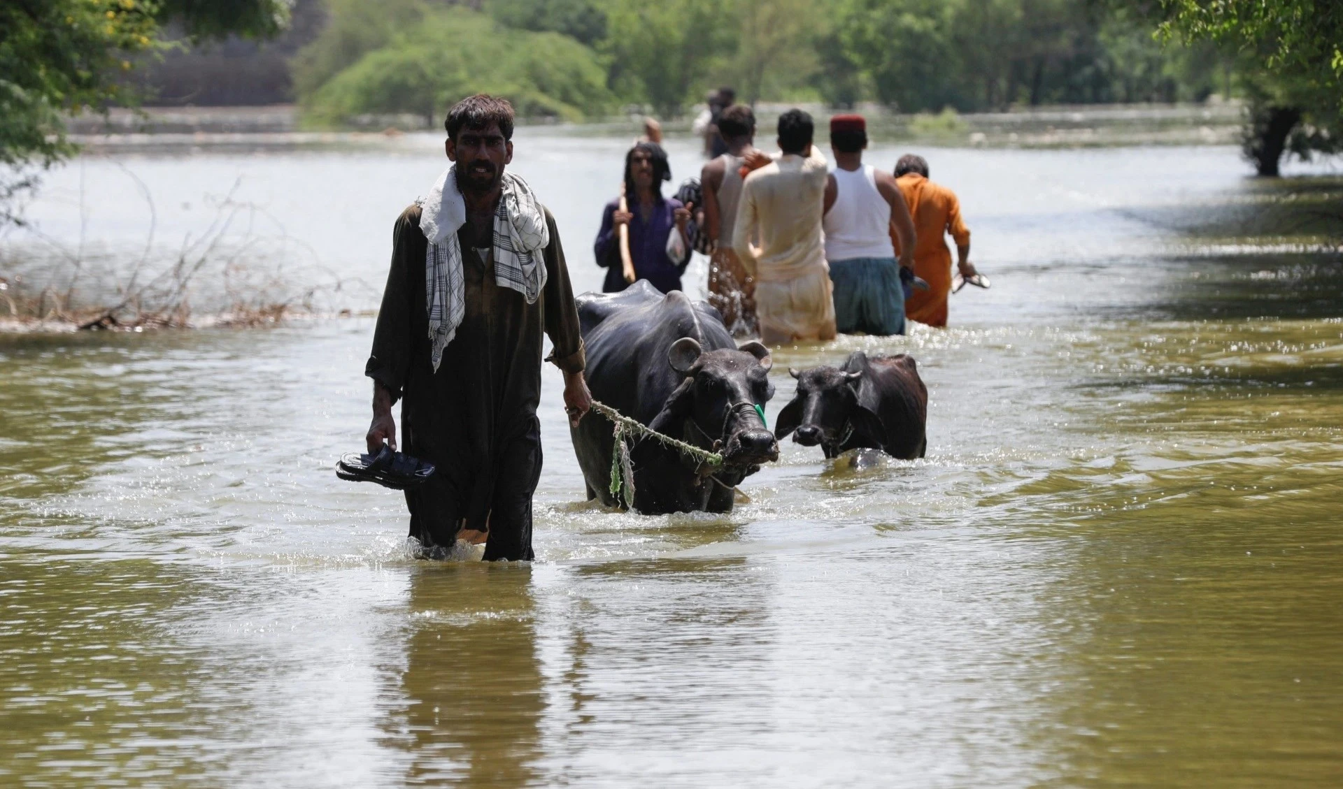 Inundaciones en Pakistán, 8 de septiembre de 2022. Foto: Reuters.