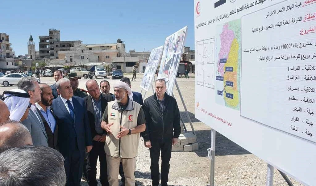 Emiratos Árabes Unidos envió hasta la fecha más de 200 aviones y dos buques cargados con ayuda humanitaria al pueblo sirio.