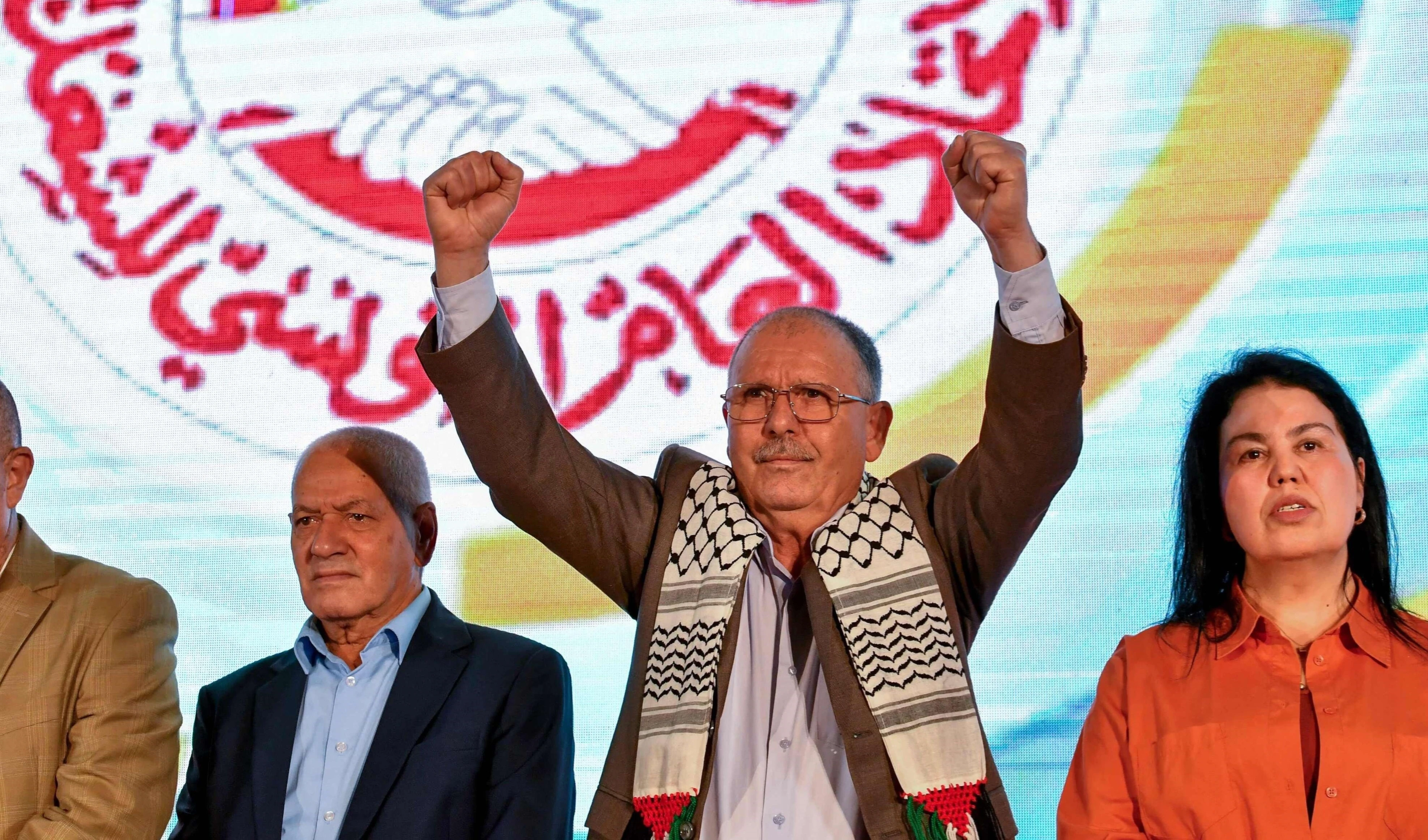 El máximo representante de la Unión General Tunecina del Trabajo, Noureddine Taboubi.